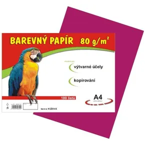 Papier für den Kunstunterricht A4/100/80g rosa